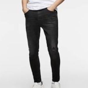 Zara men black skinny jeans sz31
